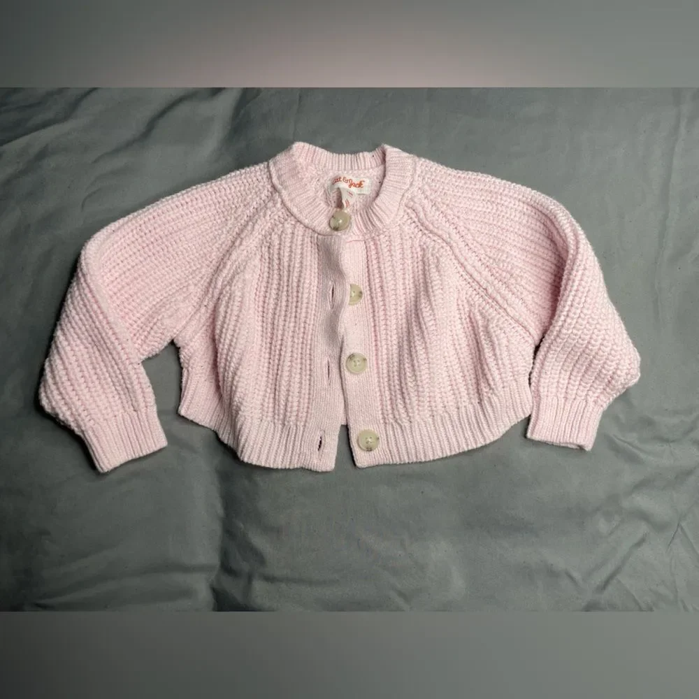 Carter's Kids Sweater Set - Pink, Purple, and White